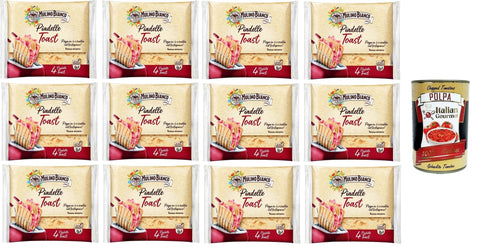 Mulino Bianco Piadelle Toast Senza Strutto Toastpiats ohne Schmalz 12x240g Original italienisch Gebäck
