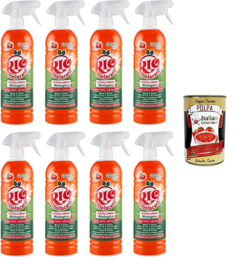 Italian Gourmet E.R. Allzweckreiniger Rio Melaceto Con Aceto di Mele Multiuso, pulisce e sgrassa mit Apfelessig Vielseitig einsetzbar, reinigt und entfettet 8x800ml + Italian Gourmet polpa 400g 8032804040014