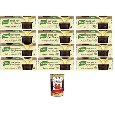 Knorr Cuore di Gusto Weißwein, fertig zum Schmelzen in der Pfanne 12x104g Original italienisch Aromapulver
