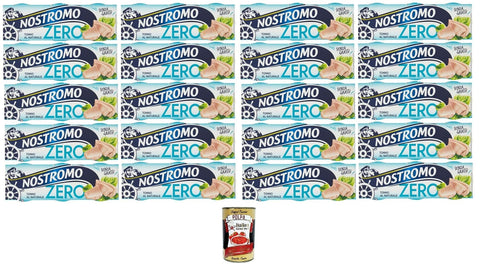 Italian Gourmet E.R. Backmarzipan Nostromo Tonno Zero al Naturale Natürlicher Null-Thunfisch 20x 3x65gr + Italian Gourmet polpa 400g 8032804040014