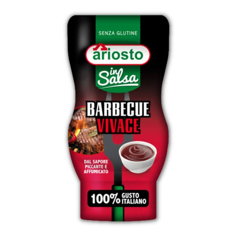 Italian Gourmet E.R. Barbequesaucen 6x Ariosto In Salsa Barbecue Vivace BBQ sauce Squeezer von 315 Gr + Italian Gourmet Polpa 400g 8006390051020