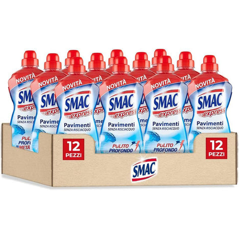 Smac Express Intensive Frische für Böden, Reinigungsmittel für mehrere Oberflächen 12x1000ml Original italienisch Bodenreinigung
