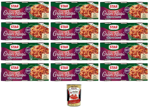 Star il mio Gran Ragù Extra Gusto mit 100% italienischem Fleisch, Packung mit 12x300g Original italienisch Feinkost
