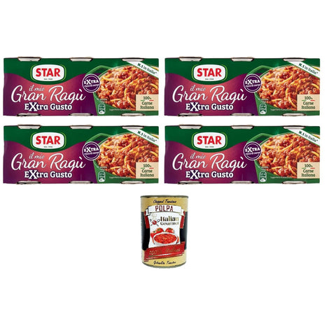 Star il mio Gran Ragù Extra Gusto mit 100% italienischem Fleisch, Packung mit 4x300g Original italienisch Feinkost