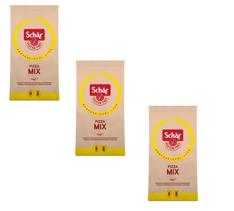 Italian Gourmet E.R. Brot 3x Schar Farina Pizza Mix Mehl Glutenfreies Mehl Pizzamischung für Pizza Glutenfrei 1Kg 8008698030448