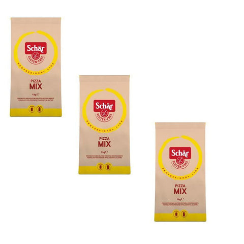 Schar Farina Pizza Mix Mehl Glutenfreies Mehl Pizzamischung für Pizza Glutenfrei 3x 1Kg Original italienisch