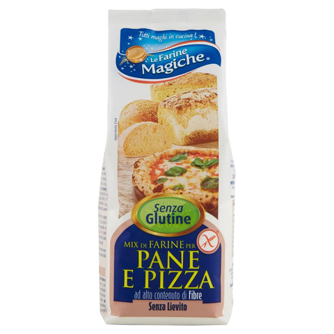 Lo conte Le Farine Magiche Mix di Farine per Pane e Pizza Senza Glutine Mehlmischung für Brot und Pizza 6x500g Original italienisch Gebäck