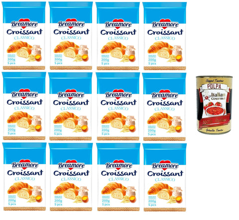 Italian Gourmet E.R. Brot & Backwaren Breamore -Klassisches Croissant 12x 225gr + Italian Gourmet polpa 400g 8032804040014