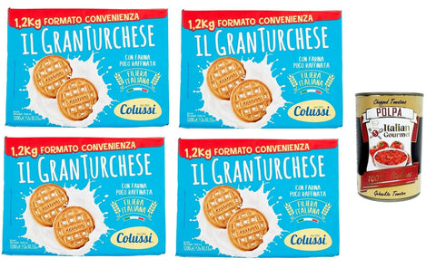 Colussi Granturchese Das Keks - Convenience - Format 4x 1.2kg inkl. Italian Gourmet polpa 400g Original italienisch