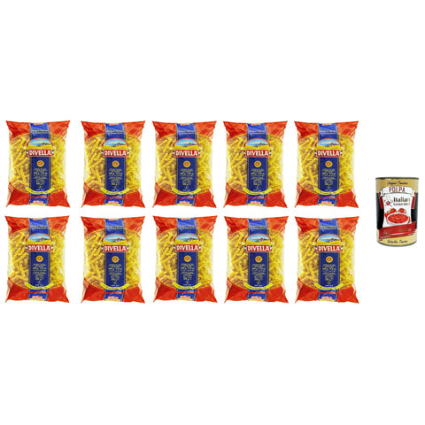 Divella Fusilletti N°51 Hartweizengrieß Pasta Italienische Nudeln Packung 10x500g Original italienisch