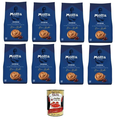 Motta Danese Con farcitura di frutti rossi e uvetta Mit roter Frucht - und Rosinenfüllung 8x270gr inkl. Italian Gourmet polpa 400g Original italienisch