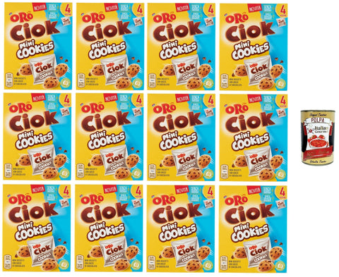 Italian Gourmet E.R. Brot & Backwaren Oro Saiwa- Oro Ciock MiniCoockies Mini-Schokoladenkekse 12x 160gr + Italian Gourmet polpa 400g 8032804040014
