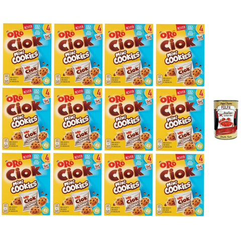 ORO SAIWA Oro Ciock MiniCoockies Mini-Schokoladenkekse 12x 160gr Original italienisch inkl. Italian Gourmet Polpa 400g