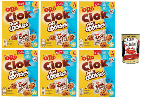 Italian Gourmet E.R. Brot & Backwaren Oro Saiwa- Oro Ciock MiniCoockies Mini-Schokoladenkekse 6x 160gr + Italian Gourmet polpa 400g 8032804040014