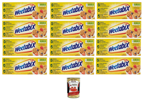 Italian Gourmet E.R. Brot & Backwaren Weetabix, Formelle di Frumento integrale Vollkornkuchen 12 x 215gr + Italian Gourmet polpa 400g 8032804040014