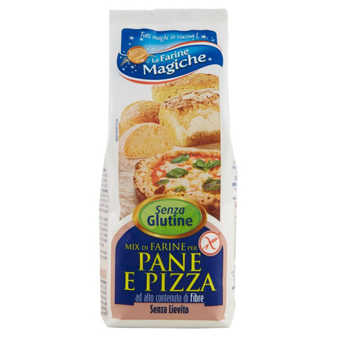 Italian Gourmet E.R. Brot Lo conte Le Farine Magiche Mix di Farine per Pane e Pizza Senza Glutine Mehlmischung für Brot und Pizza, glutenfrei ideal für Brot, Pizza und Brotmaschine, Packung mit 500g 8009355001504