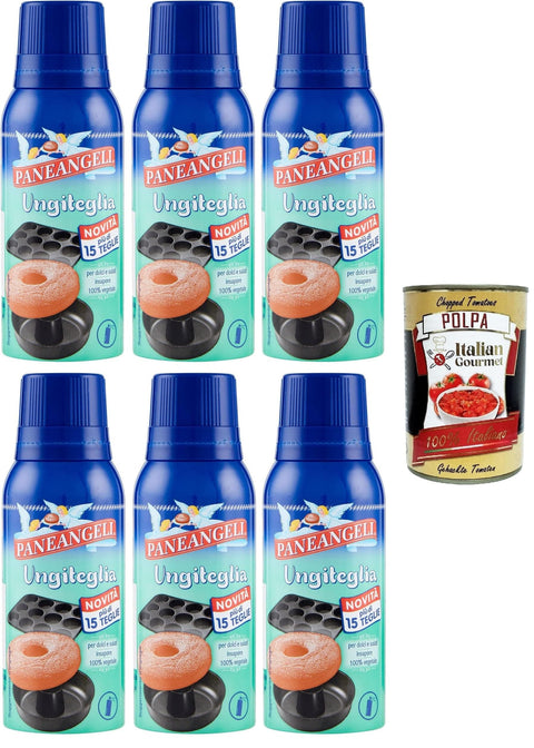 Italian Gourmet E.R. Butter, Margarine & Alternativen auf Pflanzenbasis Paneangeli Ungiteglia per dolci e salati insapore Paneangeli-Fett für geschmacksneutrale Süßigkeiten und herzhafte Gerichte 6x75ml+ Italian Gourmet Polpa di Pomodoro 400g 8032804040014
