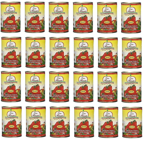 Italian Gourmet E.R. Camparitomaten Zia Rosa Pomodoro San Marzano dell'Agro Nocerino- Sarnese San Marzano Tomate von Agro Nocerino-Sarnese 24x400gr 8032804040014