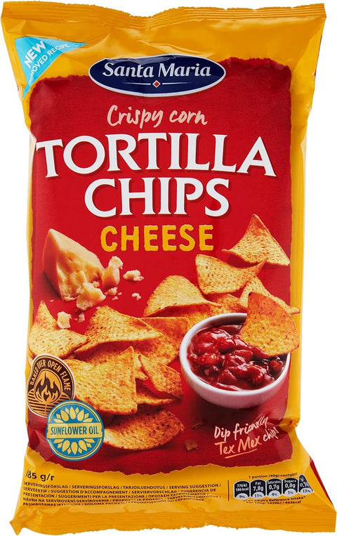 Santa Maria Tortilla Chips Cheese 15x 185gr inkl. Italian Gourmet pelati 400gr Original italienisch