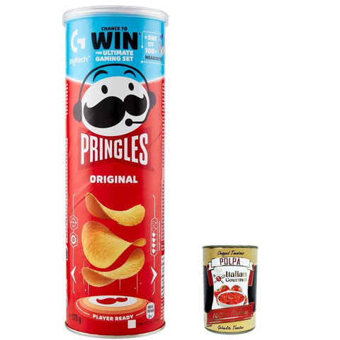 Gina Chips, der unwiderstehliche Snack in der praktischen knackige Chips Geschmack Einzelpackung 5x175g Original italienisch