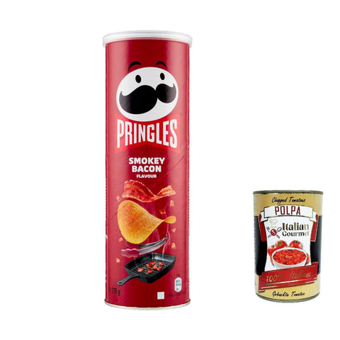 Smokey Bacon Flavour Patatine Smokey Speck Kartoffel chips 6x175g Original italienisch Snack