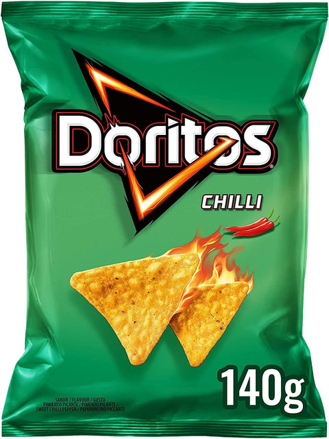 Italian Gourmet E.R. Chips 9x Doritos Chili, würzige Mais-Snacks mit Chili-Geschmack, 140 g + Italian Gourmet Polpa 400g 8410199021168