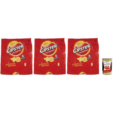 Cipster the, Chips di Patate Croccanti 3x132g Original italienisch Snack