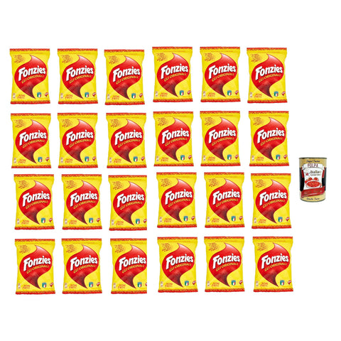 Fonzies knusprige Mais - Snack mit Käse - Geschmack 24er Pack ( Packung) 24x100g inkl. Italian Gourmet polpa 400g Original italienisch