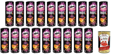 Italian Gourmet E.R. Chips HOT Smokin' BBQ Ribs Flavour 19x 160gr + Italian Gourmet polpa 400g 8032804040014