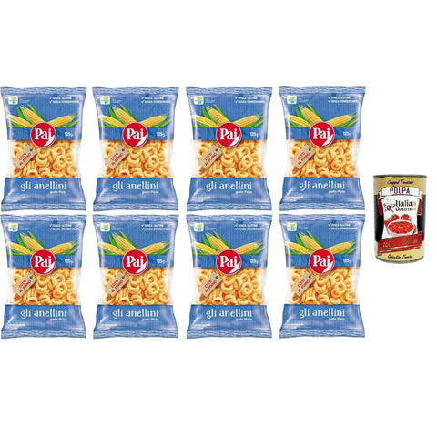 Pai Gli Anellini Gusto Pizza Cotti al forno gebackene 8x125gr Original italienisch inkl. Italian Gourmet Polpa 400g