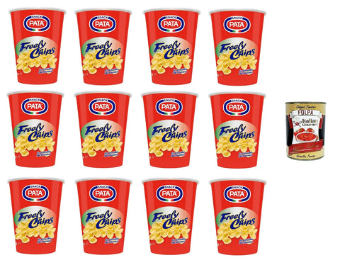 Italian Gourmet E.R. Chips Pata Freely Chips Lo scrocchio che stuzzica Das Knarren, das neckt 12x 35gr + Italian Gourmet Polpa 400g 8032804040014