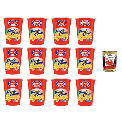 Pata Freely Chips Lo scrocchio che stuzzica Das Knarren, das neckt 12x35g Original italienisch Snack