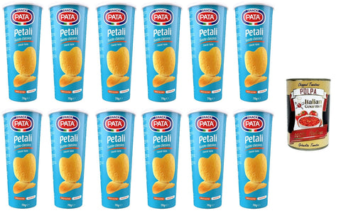 Italian Gourmet E.R. Chips Pata Petali gusto classico Blütenblätter mit klassischem Geschmack 12x 70gr + Italian Gourmet polpa 400g 8032804040014
