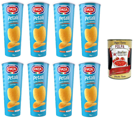 Italian Gourmet E.R. Chips Pata Petali gusto classico Blütenblätter mit klassischem Geschmack 8x 70gr + Italian Gourmet polpa 400g 8032804040014