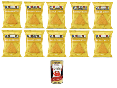 Italian Gourmet E.R. Chips Patriots Nachos Cheese, Käse-Nachos 10x60gr + Italian Gourmet polpa 400g 8032804040014
