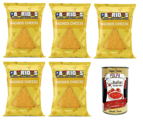 Italian Gourmet E.R. Chips Patriots Nachos Cheese, Käse-Nachos 5x60gr + Italian Gourmet polpa 400g 8032804040014