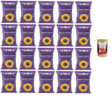 Italian Gourmet E.R. Chips Patriots Onion Rings, patatine alla cipolla Onion Rings, Zwiebelchips 20x40g+ Italian Gourmet polpa 400g 8032804040014