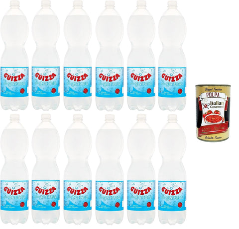 Italian Gourmet E.R. Cola & Limonade Guizza Gassosa Erfrischungsgetränk, 12x1.5lt+ Italian Gourmet polpa 400g 8032804040014