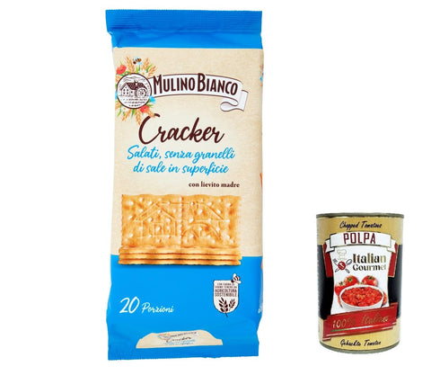 Mulino Bianco Barilla Crackers Cracker non salati mit reduziertem Salzgehalt herzhafter Snack kekse aus Italien 3x500g Original italienisch
