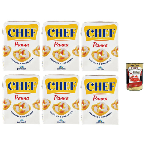 Parmalat Chef Panna Kochsahne,, 6er Pack 1x200ml Original italienisch Zutat