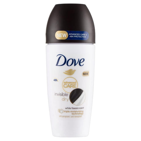 Dove Deo Advanced Care Invisible Dry Roll On Deodorant Antitranspirant Deodorant 48 Stunden 6x 50 ml inkl. Italian Gourmet Polpa 400g Original italienisch