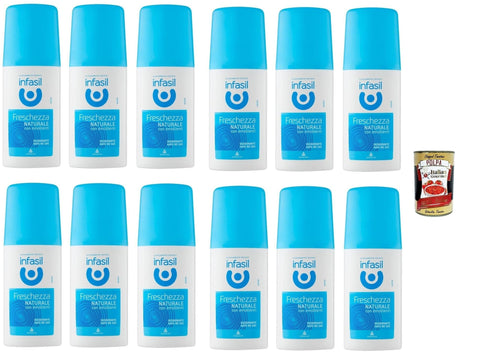 Italian Gourmet E.R. Deo Infasil natürliche Freschezza Deo Vapo ohne Gas, ohne Aluminiumsalze, Fleckenschutz, Deodorant 12x 70 ml + Italian Gourmet polpa 400g 8032804040014