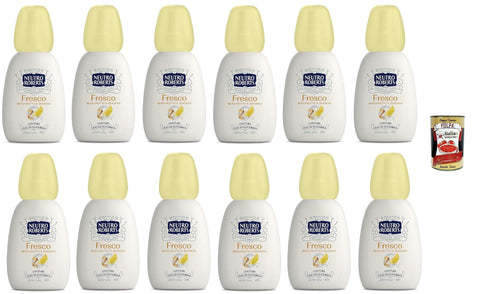 Neutro Roberts Deodorant Deo Vapo Fresco, Bergamotte und Ingwer, Ohne -Aluminiumsalze mit reinem Glycerinöl, 12x 75 ml, Ohne gas 48H Original italienisch inkl. Italian Gourmet Polpa 400g