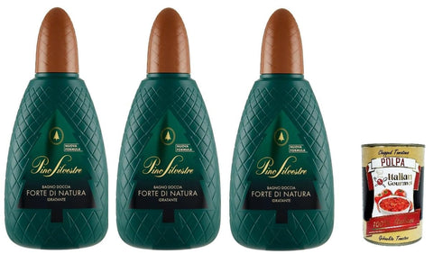 Pino silvestre Feuchtigkeitsspendendes Duschgel 3x 750 ml inkl. Italian Gourmet polpa 400g Original italienisch