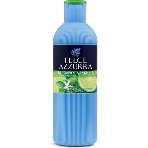 Felce azzurra Duschgel mit frischer Bergamotte und Zedernblüte frischer Duft 650 ml 6x Original italienisch inkl. Italian Gourmet Polpa 400g