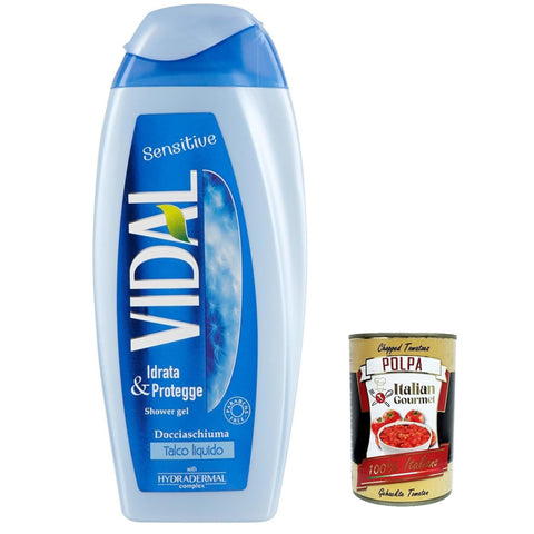 Vidal Docciagel Duschgel Talco liquido Talkum 6x250ml Original italienisch Pflege