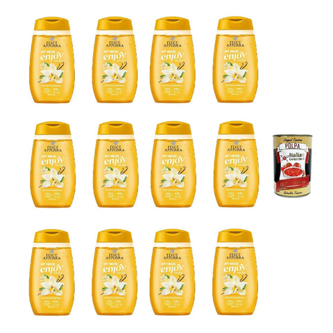 Italian Gourmet E.R. Duschgel Felce Azzurra - Docciaschiuma MY Mood Enjoy Vanilla 250ml, Vanille Duschgel 12x250ml + Italian Gourmet polpa 400gr 8032804040014