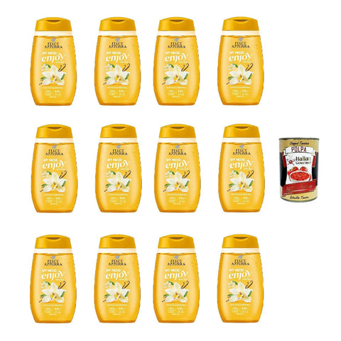 Felce azzurra Docciaschiuma MY Mood Enjoy Vanilla 250ml, Vanille Duschgel 12x250ml inkl. Italian Gourmet polpa 400gr Original italienisch