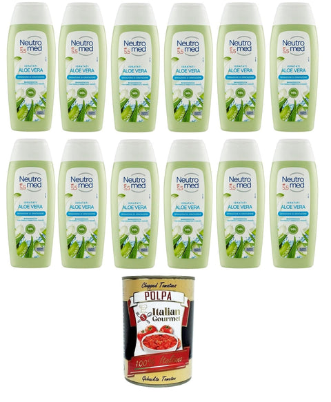 Italian Gourmet E.R. Duschgel Neutromed pH 5,5 Idratati Aloe Vera Bagnodoccia, pH 5,5 Hydrated Aloe Vera Body Wash, 12 x 400 ml+ Italian Gourmet polpa 400g 8032804040014
