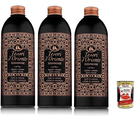 Italian Gourmet E.R. Duschgel Tesori d ´oriente Bagno crema Hammam, Badeschaum 6x 500ml + italian Gourmet polpa 400g 8032804040014